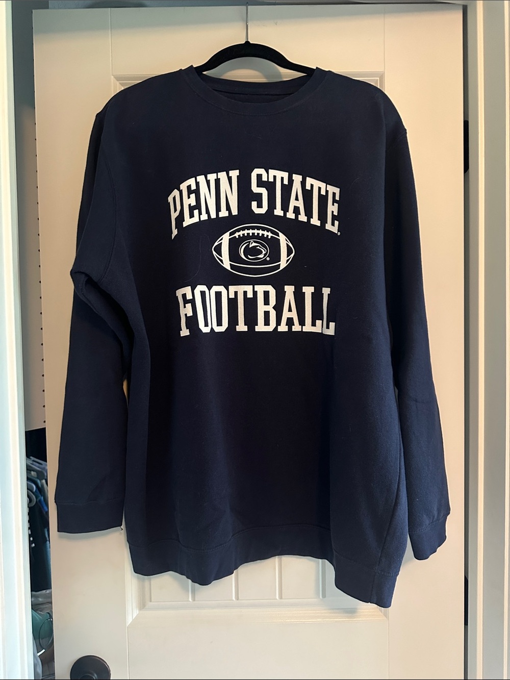 Penn State Football Navy Crewneck Sweatshirt